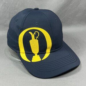 The British Open Championship Ahead Golf Strapback Hat Tour Navy Adjustable Mens